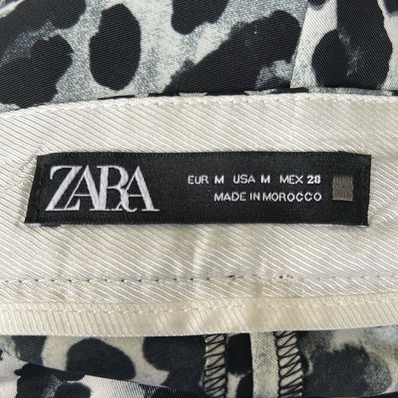 Zara Leopard Print Skort Wide Leg Excellent Size M - Picture 4 of 5